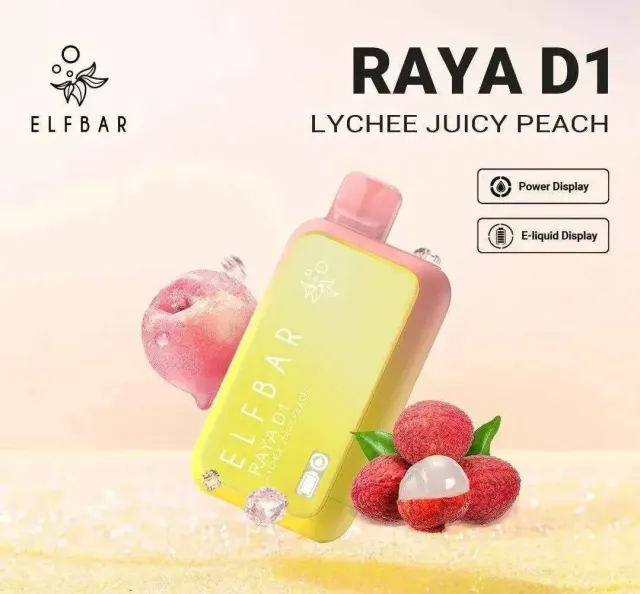 ELF BAR RAYA D1 Lychee Juicy Peach