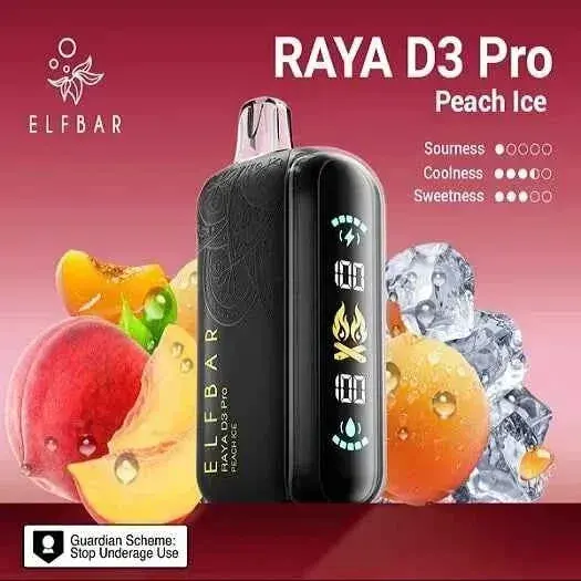 Elf bar Raya d3 pro -30k Peach ice