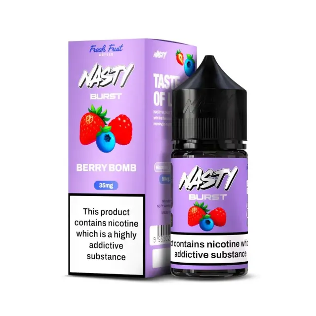 Nasty Burst Nic salts Berry apple peach